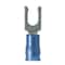 Panduit Fork Terminal, #8 Stud Size, 14 AWG, 600 V, Nylon Insulated, Blue, Crimp Termination Only, 1000 PK PN14-8LF-M - alternate 1